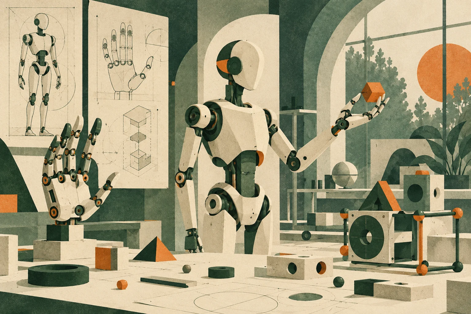 Illustration conceptuelle de recherche en robotique ; ne représente pas le modèle cité.